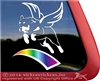 Custom Rottweiler Memorial Angel Rainbow Bridge Vinyl Dog Car Truck RV Window Decal Sticker