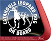 Catahoula Leopard Dog Vinyl Window Decal