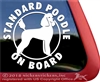 Standard Poodle Dog iPad Car Truck Window Decal Sticker