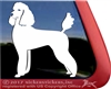 Custom Standard Poodle Dog iPad Car Truck Window Decal Sticker