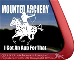 Mounted Archery  Horse Trailer Window Decal