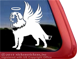 Custom Angel Memorial Leonberger Dog iPad Car Truck Window Decal Sticker