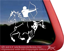 Mounted Archery Blanket Appaloosa Horse Trailer Window Decal