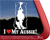 I Love My Aussie Australian Shepherd Dog Car Truck RV Window Decal Sticker