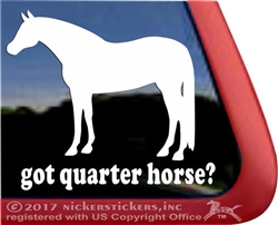 Quarter Horse Trailer Window Decal