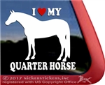 Quarter Horse Trailer Window Decal