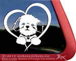 Custom Shih Tzu Puppy Vinyl Window Decal