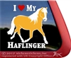 Haflinger Window Decal