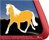 Custom Haflinger Horse Trailer Car Truck RV Window Decal Sticker