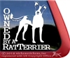 Rat Terrier Dog Truck Car RV iPad Laptop Window Decal Sticker