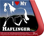 Haflinger Horse Car Truck RV iPad Laptop Window Decal