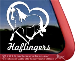 Haflinger Horse Car Truck RV iPad Laptop Window Decal