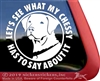 Chesapeake Bay Retriever Dog iPad Car Truck RV Window Decal Sticker