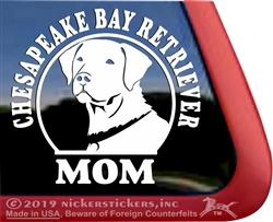 Chesapeake Bay Retriever Dog iPad Car Truck RV Window Decal Sticker