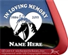 Custom Memorial Draft Horse Heart Love Head Car Truck RV Window iPad Trailer Decal Sticker