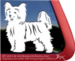 Custom Chinese Crested Dog Car Truck RV Window Decal Sticker