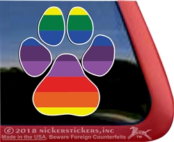 Paw Print Window Decal