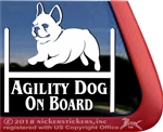 French Bulldog Agility Dog Vinyl Car Truck RV iPad Window Decal Sticker