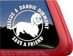 Dandie Dinmont Terrier Dog Car Truck RV Window Decal Sticker