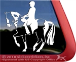 Custom Dressage Equestrian Paint Horse Trailer Window Decal Sticker