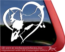 Custom Jumping Border Collie Dog Car Truck RV Window Decal