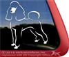 Custom Standard Poodle Dog iPad Car Truck Window Decal Sticker