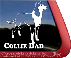 Smooth Collie Dog Car Truck RV Window iPad Laptop Decal Sticker