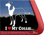 Smooth Collie Dog Car Truck RV Window iPad Laptop Decal Sticker