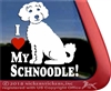 Schnoodle  Dog Window Decal