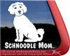 Schnoodle  Dog Window Decal