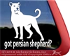 Persian Shepherd vinyl dog window auto car truck rv laptop ipad sticker decal