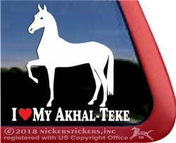 Ahkal-Teke Horse Car Truck RV Window iPad Tablet Laptop Decal Sticker