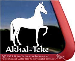 Ahkal-Teke Horse Car Truck RV Window iPad Tablet Laptop Decal Sticker