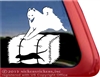 Samoyed Barn Hunt Rat Dog Window Decal Sticker