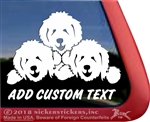 Three Goldendoodles Labradoodles Dog Vinyl Window Car Truck RV Trailer Decal Sticker