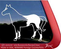 Custom POA Pony of the Americas Horse Trailer Car Truck RV Window Decal Sticker
