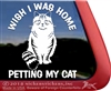 Siberian Cat Tabby Kitty Cat iPad Car Truck Window Decal Sticker