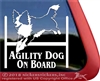 Border Collie Agility Dog Window Decal