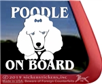 Poodle Face iPad Car Truck Window Decal Sticker