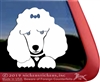 Custom Poodle iPad Car Truck Window Decal Sticker