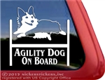 Tri Color Pembroke Corgi Agility Dog Car Truck RV Window Decal