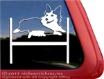 Tri color Pembroke Corgi Agility Dog Window Car Truck RV Decal
