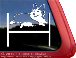 Tri color Pembroke Corgi Agility Dog Window Car Truck RV Decal