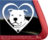 Staffordshire Terrier Pit Bull Heart Car Truck RV Window Decal Sticker