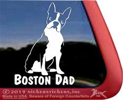 Boston Terrier Window Decal