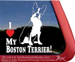 Boston Terrier Window Decal