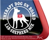 Lab Shepherd Mix Window Decal