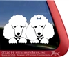 Custom Poodle Pair iPad Car Truck Window Decal Sticker