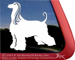 Custom Afghan Hound Dog iPad Car Truck RV Window Decal Sticker