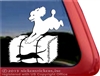 Custom Poodle Barn Hunt Dog Car Truck RV iPad Window Decal Sticker